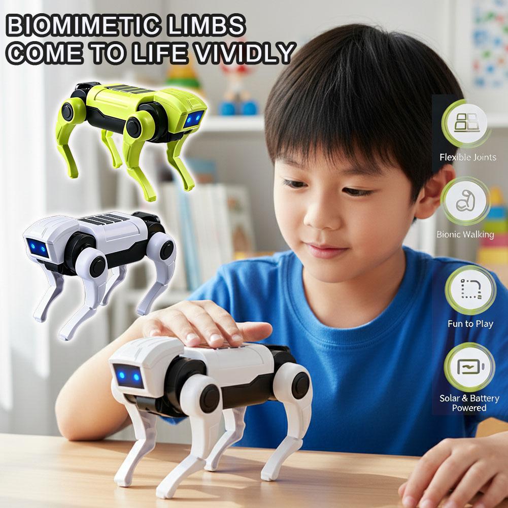 Kids Toys Dog - DIY ประกอบ RC หุ่นยนต์สุนัขของเล่นรีโมทคอนโทรลชุดหุ่นยนต์กลไกการสอนวิทยาศาสตร์ชุดไฟฟ้าของขวัญสำหรับเด็ก
