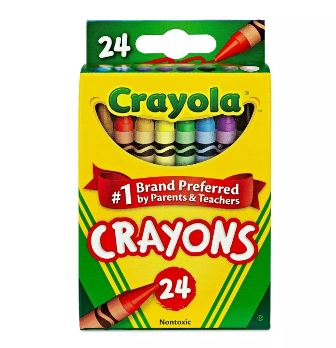 Crayola Art Supply - ดินสอสี Crayola 12 แท่ง พร้อมหัวเหลา สำหรับเด็ก