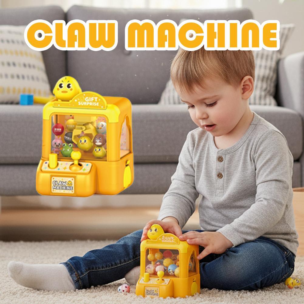 Kids Toys Vending Machine - ตู้คีบตุ๊กตาอาร์เคดสุดน่ารัก เครื่องเล่นเกมอิเล็กทรอนิกส์ ปรับระดับได้ พร้อมเสียงเพลง ของขวัญวันเกิดสำหรับเด็ก