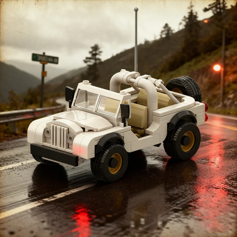 Kids Toys Jeep - ตัวต่อ MOC Jeep CJ 7 Daisy
