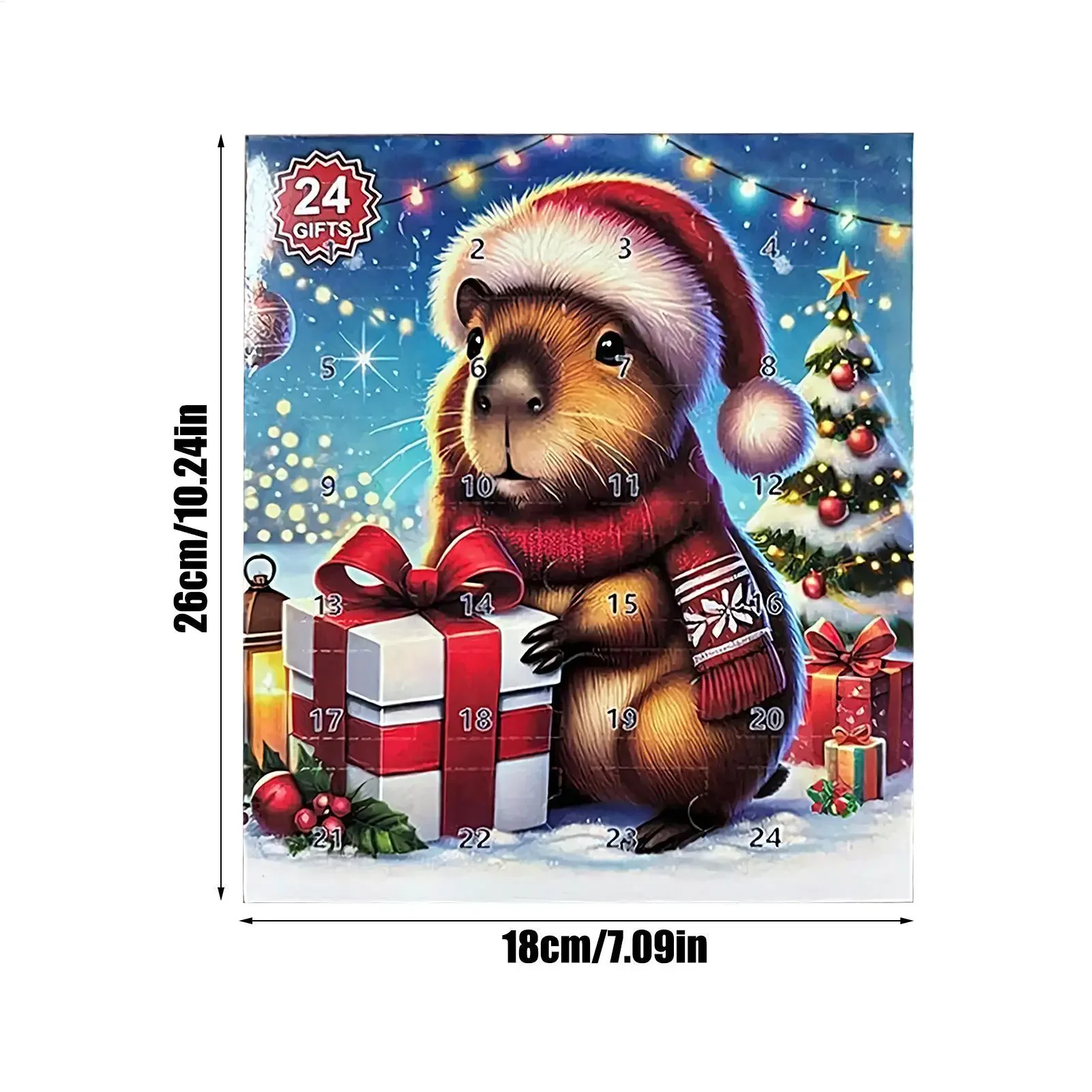 Kids Toys Christmas 2025 - ปฏิทินนับถอยหลังคริสต์มาส 2025 ตุ๊กตาคาปิบารา ของเล่นนับถอยหลังสำหรับเด็ก ของตกแต่งบ้านน่ารัก ของประดับตกแต่งคริสต์มาสที่น่ารัก