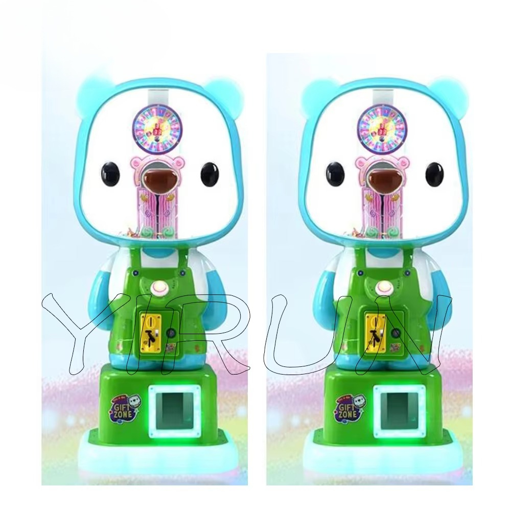 Kids Toys Vending Machine - ตู้กาชาปองของเล่นเกมส์ในร่มรูปหมีน่ารักสำหรับเด็ก แจกของรางวัล ลูกอม ของขวัญ