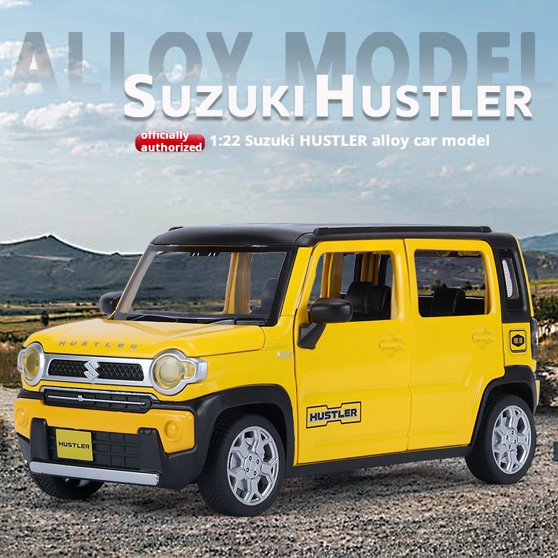 Kids Toys Jeep - รถออฟโรดจำลองอัลลอยด์ HUSTLER 1:22 และรถจี๊ป รุ่นใหม่ ของตกแต่งโต๊ะทำงาน