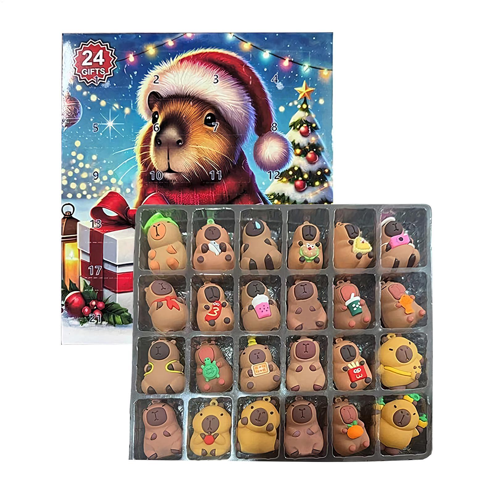 Kids Toys Christmas 2025 - # # ปฏิทินนับถอยหลังคริสต์มาส 2025 ตุ๊กตาคาปิบารา ของเล่นนับถอยหลังสำหรับเด็ก
