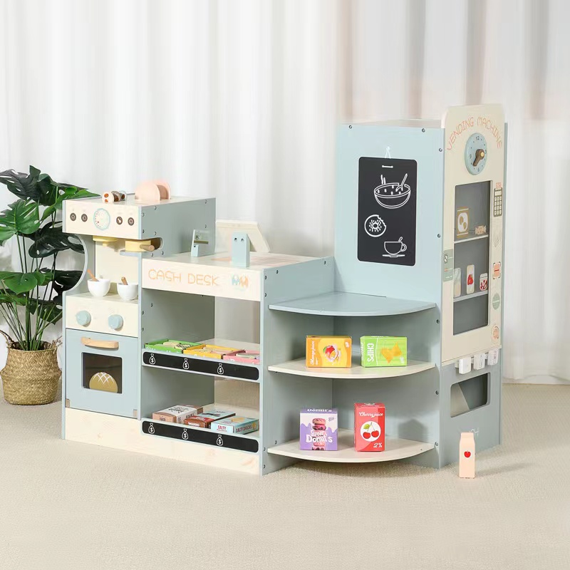 ชุดของเล่นร้านขายของชำไม้สำหรั - Kids Toys Vending Machine บทวิจารณ์และราคา