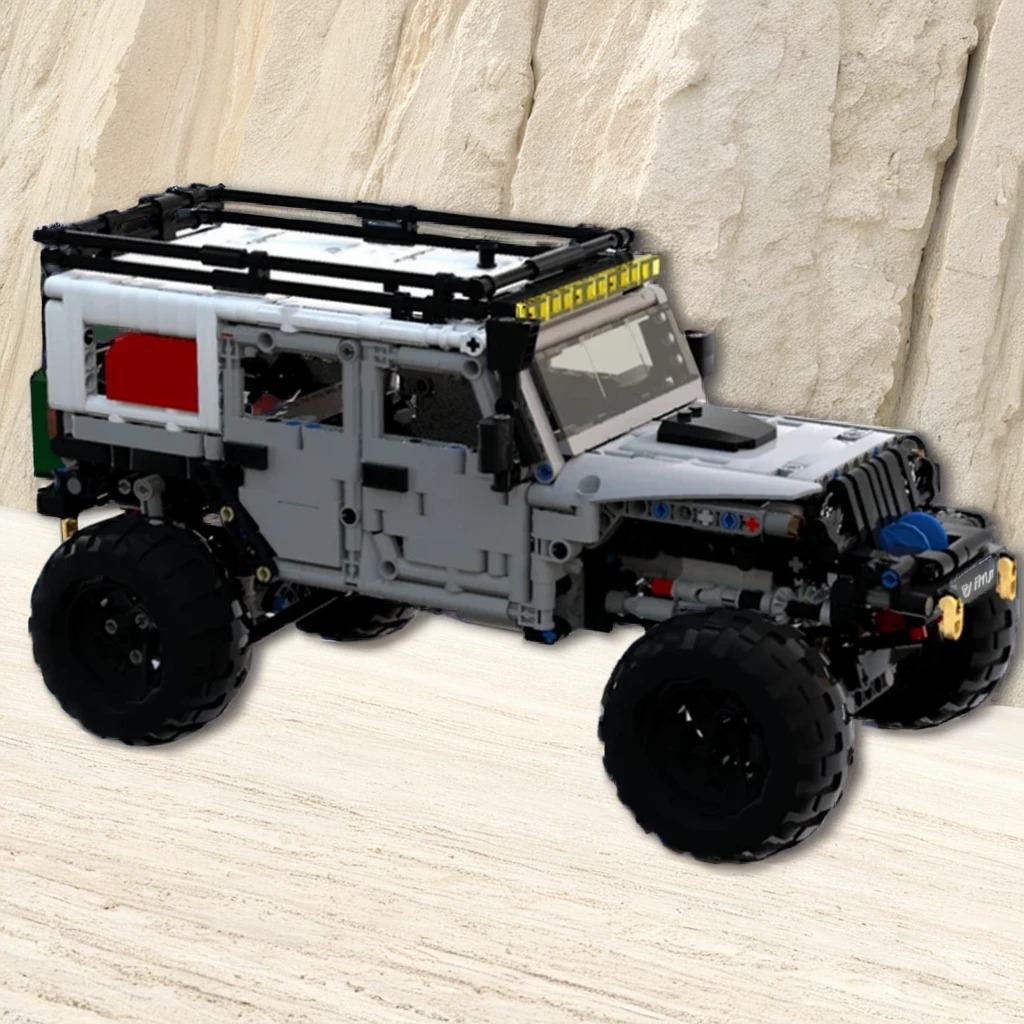 ตัวต่อ MOC LXF Jeep Wrangler E - Kids Toys Jeep บทวิจารณ์และราคา