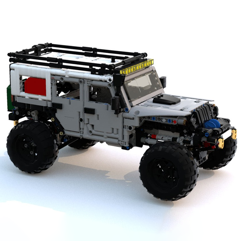 ตัวต่อ MOC LXF Jeep Wrangler E - Kids Toys Jeep บทวิจารณ์และราคา