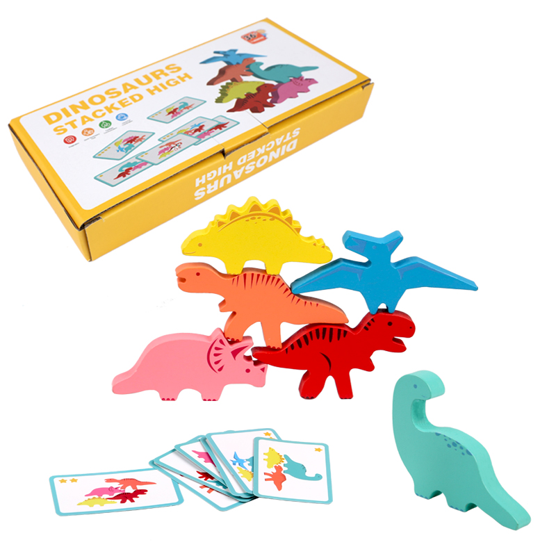 ไม้บล็อกของเล่นเด็กสัตว์ไดโนเส - Kids Toys Dinosaur บทวิจารณ์และราคา