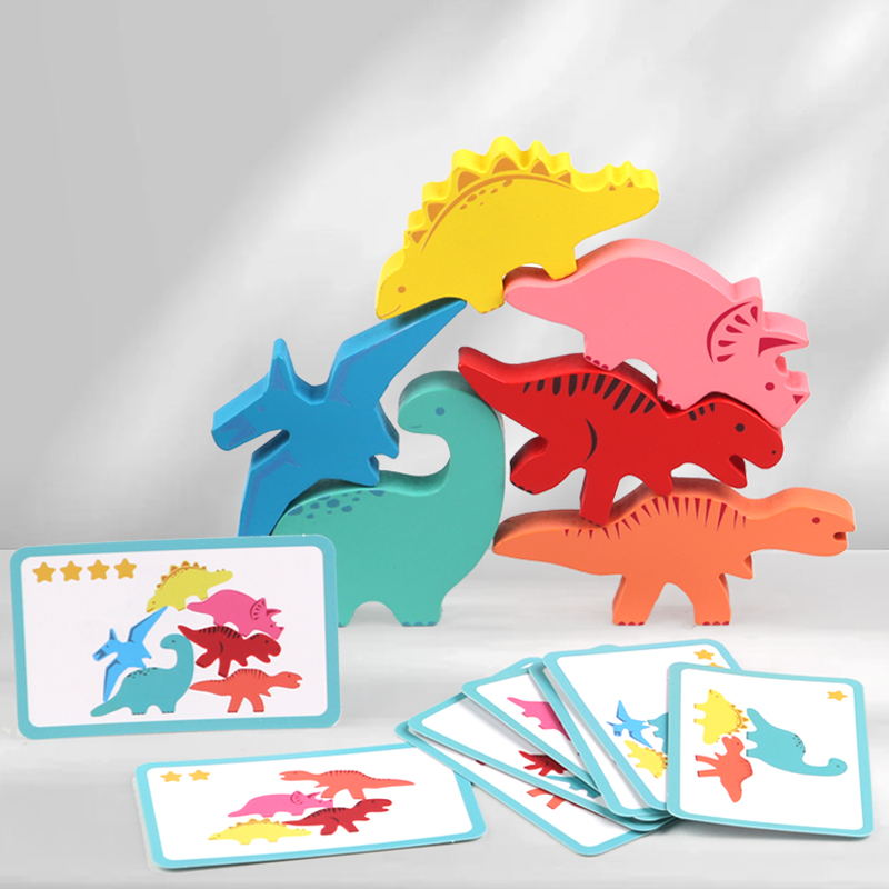 ไม้บล็อกของเล่นเด็กสัตว์ไดโนเส - Kids Toys Dinosaur บทวิจารณ์และราคา