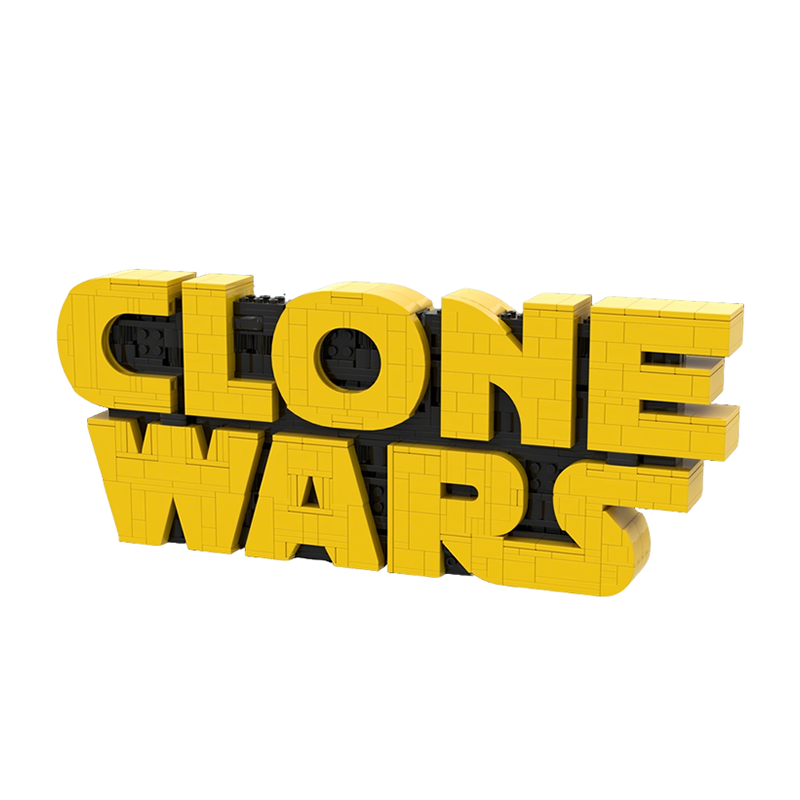 ตัวต่อ MOC Clone Wars Logo Sta - Kids Toys Logo บทวิจารณ์และราคา
