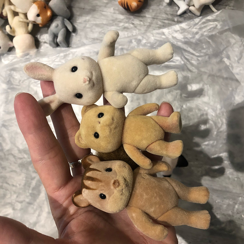 1ชิ้นหุ่นครอบครัวสัตว์ป่าแบบสุ - Kids Toys Dog บทวิจารณ์และราคา