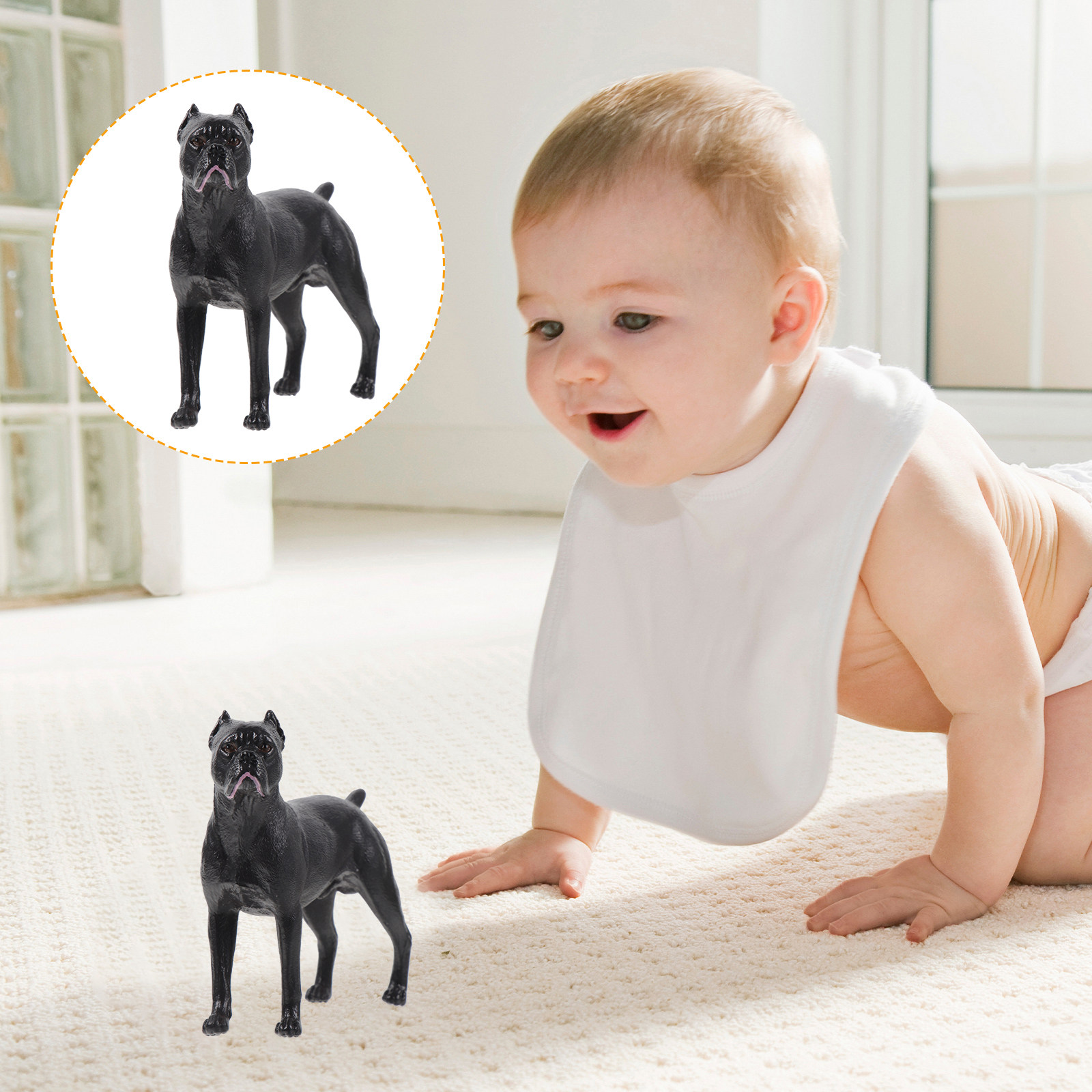 โมเดลจำลองสุนัข Casro ทำจากพลา - Kids Toys Dog บทวิจารณ์และราคา
