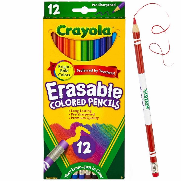 ดินสอสีลบได้ Crayola 12/24/36  - Crayola Art Supply บทวิจารณ์และราคา