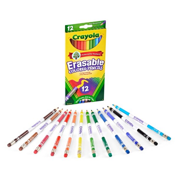ดินสอสีลบได้ของ Crayola พร้อมย - Crayola Art Supply บทวิจารณ์และราคา