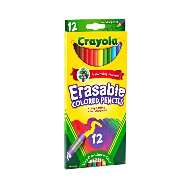 ดินสอสีลบได้ของ Crayola พร้อมย - Crayola Art Supply บทวิจารณ์และราคา