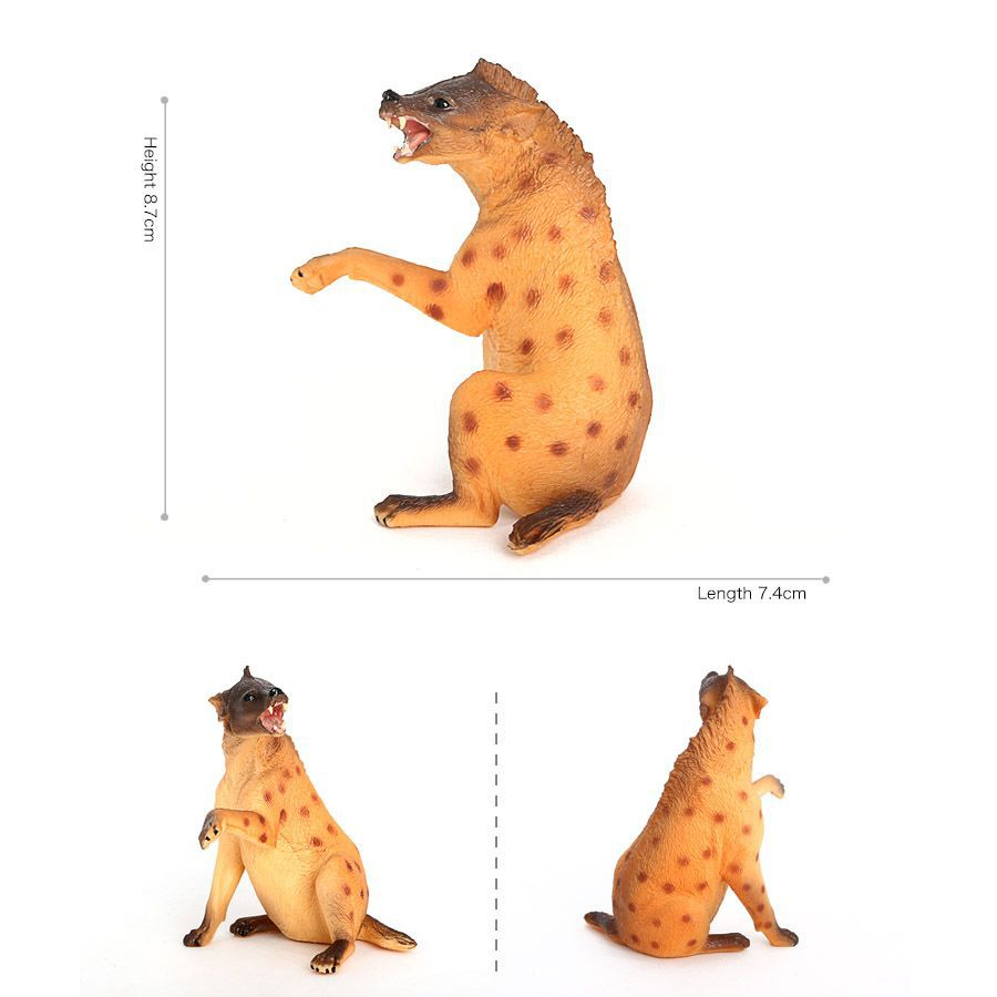 สมจริงพลาสติกสัตว์ป่า Hyena,Ma - Kids Toys Dog บทวิจารณ์และราคา