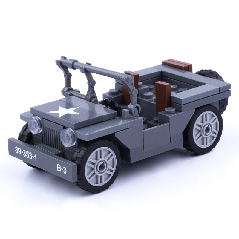 MOC WW2ทหาร US ตัวเลขวิลลี่ Je - Kids Toys Jeep บทวิจารณ์และราคา