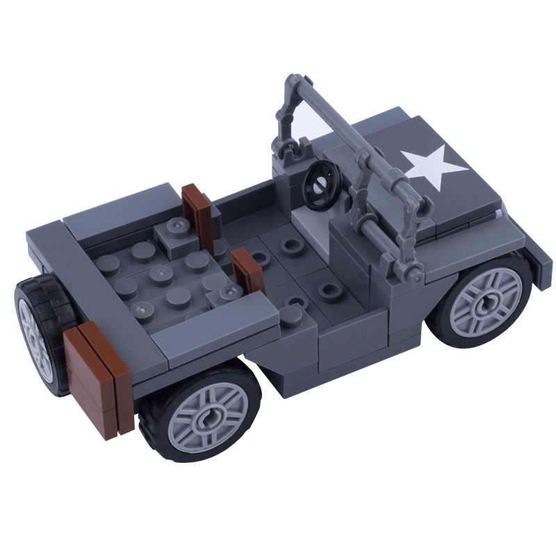 MOC WW2ทหาร US ตัวเลขวิลลี่ Je - Kids Toys Jeep บทวิจารณ์และราคา