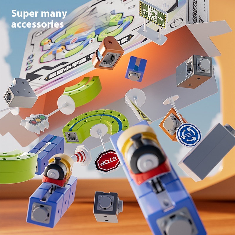 ชุดรถแข่งแม่เหล็กบนรางรถไฟ รุ่ - Kids Toys Christmas 2025 บทวิจารณ์และราคา