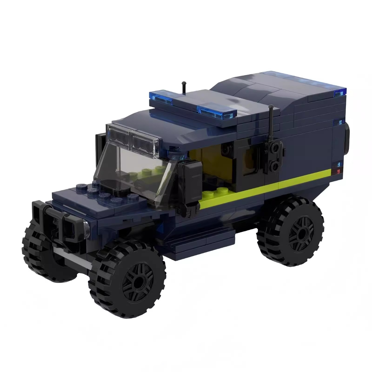 รถตำรวจอเนกประสงค์ MOC แบบ SUV - Kids Toys Jeep บทวิจารณ์และราคา